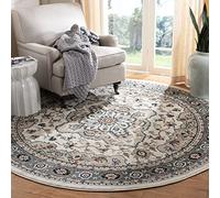 Safavieh Tapis Traditionnel pour Salon, Salle à Manger, Chambre à Coucher - Lyndhurst Collection, Tapis à Poil Court, Crème et Beige, 200 x 200 cm