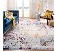 Safavieh Margot Tapis en polypropylène tissé 90 X 150 cm Ivoire/Turquoise.