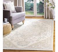 Safavieh Tapis Traditionnel pour Salon, Salle à Manger, Chambre à Coucher - Micro-Loop Collection, Tapis à Poil Court, Ivoire et Beige, 200 x 300 cm