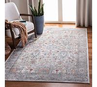 Safavieh Tapis Traditionnel pour Salon, Salle à Manger, Chambre à Coucher - Oregon Collection, Tapis à Poil Court, Gris et Ivoire, 155 x 229 cm