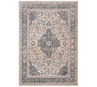 Safavieh Tapis Traditionnel pour Salon, Salle à Manger, Chambre à Coucher - Oregon Collection, Tapis à Poil Court, Beige et Gris, 122 x 183 cm