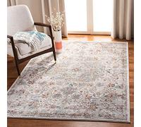 Safavieh Tapis Traditionnel pour Salon, Salle à Manger, Chambre à Coucher - Oregon Collection, Tapis à Poil Court, Gris et Ivoire, 122 x 183 cm