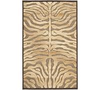 SAFAVIEH Tapis Traditionnel Pour Salon, Salle à manger, Chambre à coucher - Paradise Collection, Tapis à poil court, Moka, 79 X 122 cm