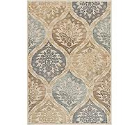 SAFAVIEH Tapis Traditionnel Pour Salon, Salle à manger, Chambre à coucher - Paradise Collection, Tapis à poil court, Crème et Multi, 160 X 229 cm