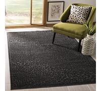SAFAVIEH Tapis Traditionnel pour Salon, Salle à Manger, Chambre à Coucher - Paradise Collection, Tapis à Poil Court, Fusain et Multi, 122 X 170 cm