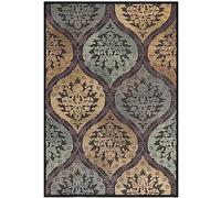 SAFAVIEH Tapis Traditionnel Pour Salon, Salle à manger, Chambre à coucher - Paradise Collection, Tapis à poil court, Fusain et Multi, 160 X 229 cm