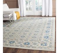 SAFAVIEH Tapis Traditionnel Pour Salon, Salle à manger, Chambre à coucher - Patina Collection, Tapis à poil court, Bleu clair et ivoire, 201 X 274 cm
