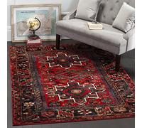Safavieh Tapis Traditionnel pour Salon, Salle à Manger, Chambre à Coucher - Persian Collection, Tapis à Poil Court, Rouge et Multi, 160 x 229 cm