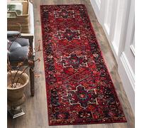 SAFAVIEH Tapis Traditionnel pour Salon, Salle à Manger, Chambre à Coucher - Persian Collection, Tapis à Poil Court, Rouge et Multi, 79 X 152 cm