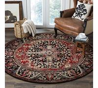 SAFAVIEH Tapis Traditionnel pour Salon, Salle à Manger, Chambre à Coucher - Persian Collection, Tapis à Poil Court, Rouge et Multi, 160 X 160 cm