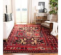 SAFAVIEH Tapis Traditionnel pour Salon, Salle à Manger, Chambre à Coucher - Persian Collection, Tapis à Poil Court, Rouge et Multi, 160 X 160 cm