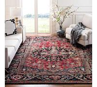 Safavieh Tapis Traditionnel pour Salon, Salle à Manger, Chambre à Coucher - Persian Collection, Tapis à Poil Court, Rouge et Multi, 79 X 152 cm