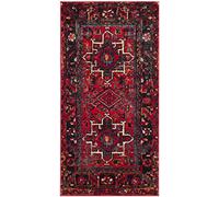 SAFAVIEH Tapis Traditionnel pour Salon, Salle à Manger, Chambre à Coucher - Persian Collection, Tapis à Poil Court, Rouge et Multi, 91 X 91 cm