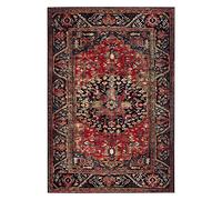 Safavieh Tapis Traditionnel pour Salon, Salle à Manger, Chambre à Coucher - Persian Collection, Tapis à Poil Court, Rouge et Multi, 91 X 91 cm