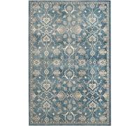 SAFAVIEH Tapis Traditionnel Pour Salon, Salle à manger, Chambre à coucher - Sofia Collection, Tapis à poil court, Bleu et beige, 122 X 170 cm