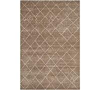 SAFAVIEH Tapis Traditionnel Pour Salon, Salle à manger, Chambre à coucher - Tunisia Collection, Tapis à poil court, marron, 155 X 229 cm