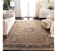 SAFAVIEH Tapis Traditionnel Pour Salon, Salle à manger, Chambre à coucher - Vintage Collection, Tapis à poil court, Beige chaud, 200 X 200 cm