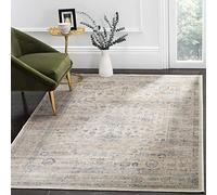 SAFAVIEH Tapis Traditionnel Pour Salon, Salle à manger, Chambre à coucher - Vintage Collection, Tapis à poil court, Pierre et bleu, 99 X 170 cm