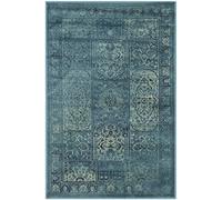 SAFAVIEH Tapis Traditionnel Pour Salon, Salle à manger, Chambre à coucher - Vintage Collection, Tapis à poil court, Turquoise et Multi, 79 X 122 cm