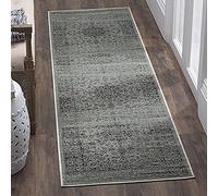 SAFAVIEH Tapis Traditionnel Pour Salon, Salle à manger, Chambre à coucher - Vintage Collection, Tapis à poil court, Gris et épicéa, 66 X 244 cm