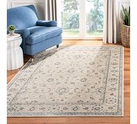 SAFAVIEH Tapis Traditionnel Pour Salon, Salle à manger, Chambre à coucher - Vintage Collection, Tapis à poil court, Bleu clair et Bleu foncé, 66 X 244 cm
