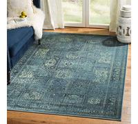 SAFAVIEH Tapis Traditionnel Pour Salon, Salle à manger, Chambre à coucher - Vintage Collection, Tapis à poil court, Turquoise et Multi, 122 X 170 cm