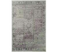 SAFAVIEH Tapis Traditionnel Pour Salon, Salle à manger, Chambre à coucher - Vintage Collection, Tapis à poil court, Améthyste et gris foncé, 122 X 170 cm