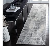 Safavieh Tulum Collection Tapis Contemporain à Poils Courts Ivoire et Gris 61 x 244 cm