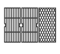 SafBbcue Pièces de rechange pour grilles Dyna-glo 3 brûleurs DGH373CRP-D DGF371CRP-D, grilles de gril en fonte, plaques chauffantes en acier porcelaine, kit de pièces de barbecue pour barbecue