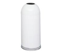 Safco Products 9639BL Récipient à déchets en forme de dôme à couvercle ouvert, 48,7 litres, noir