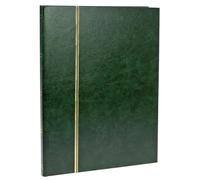 SAFE 110-3 Livre à insérer pour timbres Avec 16 pages blanches avec gaufrage de lignes dorées sur la couverture et le dos I pas matelassée I 230 x 305 mm