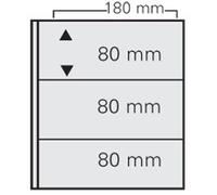 10 Feuilles pour Album Billets avec 3 Pochettes de 80 x 180 mm | pour Collections de Billets