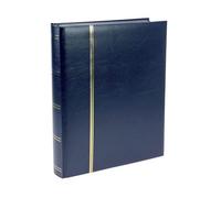 Safe 154-4 Album Timbres 60 Pages bleu | Chaque Page avec 9 Bandes Transparentes | gaufrage doré sur la Couverture et Le Dos | 230 x 305 mm