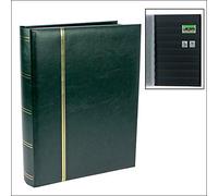 SAFE 155-3 Album timbres 64 pages noire | Chaque page avec 9 bandes transparentes | gaufrage doré sur la couverture et le dos | 230 x 305 mm