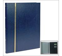 SAFE 157-4 livre de classement pour album de timbres avec noir 32 pages | avec gaufrage ligne dorée sur la couverture et le dos