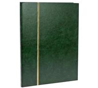 SAFE 158-3 Album pour Timbres avec 16 Pages Noires | gaufrage Ligne dorée sur la Couverture et le dos | 230 x 305 mm