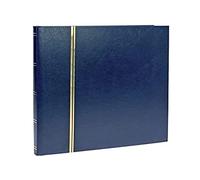 SAFE 158-4 Album pour Timbres avec 16 Pages Noires | gaufrage Ligne dorée sur la Couverture et le dos | 230 x 305 mm