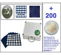 Safe 172 2-EURO-Valise Monnaies Smart + 6x 6334SP Tableaux + 200 Münzkapseln 26