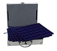 Safe 177 Mallette en Aluminium - Coffret numismatique avec 6 Plateaux pour 30 séries complètes d’Euros, Serrure sécurisée & Coins renforcés - Idéal pour Le Rangement des pièces de Collection