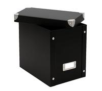 SAFE 3185 Boîte de rangement pour bandes dessinées, mangas et romans graphiques | Avec renfort métallique, espace pour l'étiquette et système de boutons-pression | Pliable et empilable | 205 x 290 x