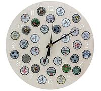 SAFE 36897 Horloge Murale Capsules - Ø 30 cm - Cadeau Homme collectionneur bière - Montre Murale avec 32 emplacements Capsules - Déco Bar & Anniversaire