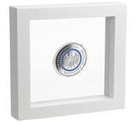 SAFE 4500 Cadre Flottant Blanc 13x13 cm - Cadre pour Pièces - Cadre Objet 3D - Support Présentation Pièces Collection Blanc