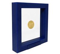 SAFE 4501 Cadre Flottant Bleu 13x13 cm - Cadre pour Pièces - Cadre Objet 3D - Support Présentation Pièces de Collection