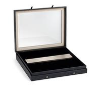 SAFE 5269 Vitrine Couteaux Black Edition - Cadre d’Exposition avec Couvercle Verre & Bande Magnétique - pour Lames Jusqu’à 290 mm - 400 x 300 x 55 mm - Fixation Murale Possible