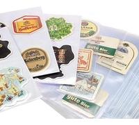 SAFE 5473C Pochettes pour sous-bocks A4 (x100) - 4 Compartiments 150×107 mm - Feuilles Plastiques sans plastifiant - Compatibles classeur 7922 & Albums A4