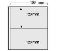 SAFE 562 PA Feuilles de Collection pour classeur 11 Anneaux - 5 Feuilles avec 2 Pochettes 120 x 185 mm - Intercalaires Sable - Idéal pour Lettres, Cartes & FDC