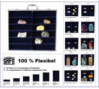 Safe 5775 Vitrines De Collection ALU MAXI FLEX Set De Cases 12 Bleu 235x64x64mm