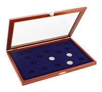 SAFE 5857 vitrine en Bois véritable Traités Romains - pour 17 pièces commémoratives de 2 Euro de l'émission Commune 2007 en Capsules