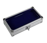 Safe 5872 Alu Vitrine de Collection pour pins avec Couvercle Transparent | 195 x 110 x 40 mm