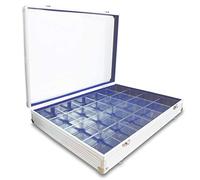 SAFE 5881 Malette Aluminium vitrines et rangements pour 24 Objets Miniatures (Voiture, Figurine, Pierre...) 395 x 300 x 65 mm